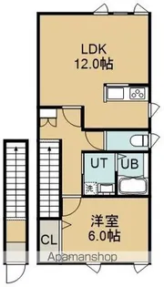 ルケレス深堀【2階】の間取り